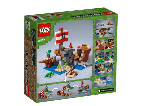 LEGO® Minecraft™ 21152 Das Piratenschiff-Abenteuer