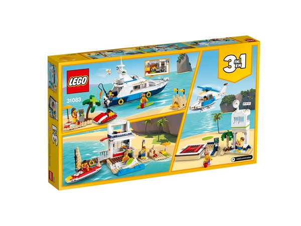 alt LEGO® Creator 3-in-1-Sets 31083 Abenteuer auf der Yacht