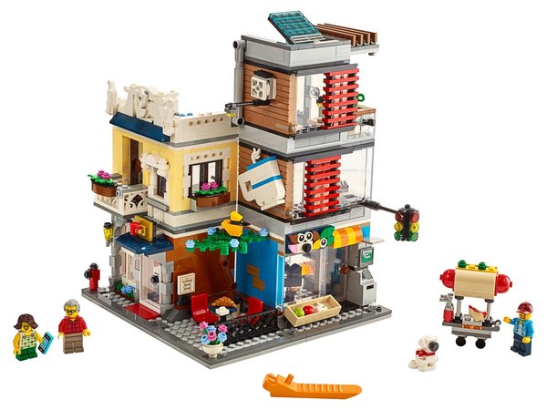 LEGO® Creator 3-in-1-Sets 31097 Stadthaus mit Zoohandlung & Café