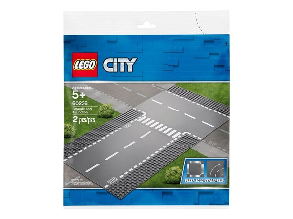 LEGO® City 60236 Gerade und T-Kreuzung