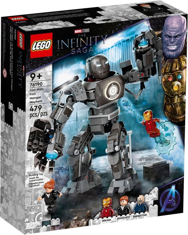 LEGO® Marvel 76190 Iron Man und das Chaos durch Iron Monger