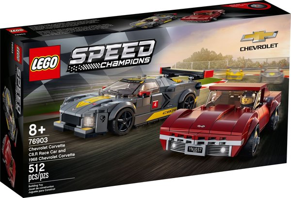 LEGO® Speed Champions 76903 Chevrolet Corvette C8.R & 1968...