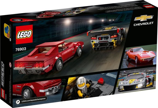 LEGO® Speed Champions 76903 Chevrolet Corvette C8.R & 1968...