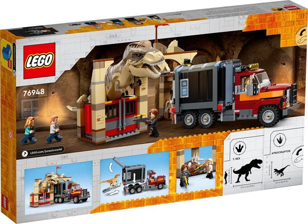 LEGO® Jurassic World™ 76948 T. Rex & Atrociraptor: Dinosaurier-Ausbruch